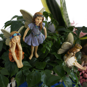 6 Figuras de Hadas de Resina, Hadas Sentadas, Amigas para Siempre, para Manualidades de Jardín de Hadas y Suministros de Regalo - Product Image 4