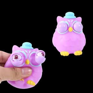 Jouet anti-stress en PU personnalisé OEM avec yeux d'hibou qui sortent, pour garçons et filles de 14 ans et plus, jouet promotionnel en gros - Product Image 2