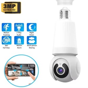 Nhỏ gọn 3MP PTZ WIFI V380 Pro bóng đèn thông minh máy ảnh với E27 ổ cắm <span class=keywords><strong>Hidden</strong></span> thiết kế hai cách giọng nói trong nhà giám sát an ninh - Product Image 2