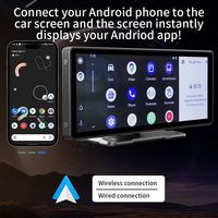 Écran tactile universel portable de 10,26 pouces avec CarPlay sans fil, Linux Mirror Link, radio, GPS intégré, caméra de recul, garantie 1 an