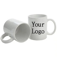 Mug en céramique personnalisé blanc uni haut de gamme, écologique, pour sublimation, 11 oz, compatible micro-ondes et lave-vaisselle, vente en gros OEM ODM