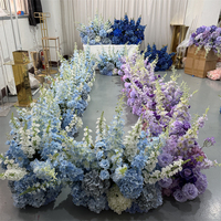 IFG 2026 Nouvelle Arrivée Florale Magnifique Composition Florale pour Cérémonie de Mariage Décoration de Couloir en Hortensias Bleus pour Allée de Cérémonie