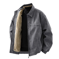 Nouvelle veste bomber coupe-vent décontractée pour homme, personnalisable, durable, en PU, style vintage américain, avec patchwork et fermeture éclair, de haute qualité, OEM