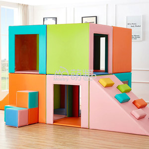 Moetry Équipement de jeux d'intérieur <span class=keywords><strong>pour</strong></span> tout-petits Jouets <span class=keywords><strong>pour</strong></span> bébés-Climb Playhouse Crawl Cube <span class=keywords><strong>pour</strong></span> garderie Parc d'attractions <span class=keywords><strong>pour</strong></span> enfants - Product Image 1