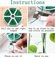Attaches de câble torsadées blanches réutilisables avec coupe-câble pour plantes de jardin, tomates et fleurs
