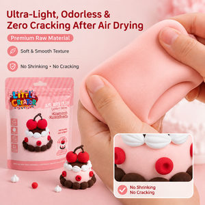 Kit de pâte à <span class=keywords><strong>modeler</strong></span> à séchage à l'air pour desserts DIY en gros, ensemble de pâte à <span class=keywords><strong>modeler</strong></span> gâteau cerise chocolat marque privée pour écoles d'art et e-commerce - Product Image 3