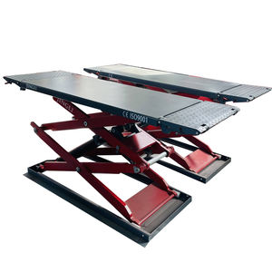 Elevador de tijera hidráulico de doble cilindro certificado <span class=keywords><strong>CE</strong></span> 3,5 T de 1,85 m de alto con construcción de acero de alta capacidad de elevación - Product Image 1