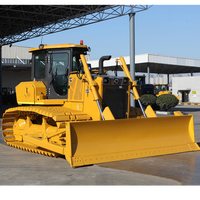 Bulldozer sur chenilles avec lame de 3,8 m, modèle D170LGP, 19,4 tonnes, pour travaux sur terrain boueux et souple