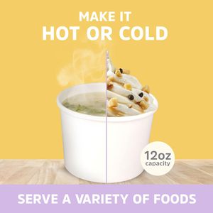 ชามไอศกรีมขนมหวานแบบใช้แล้วทิ้งทำจากกระดาษพิมพ์แบบย่อยสลายได้ตามต้องการ - Product Image 2