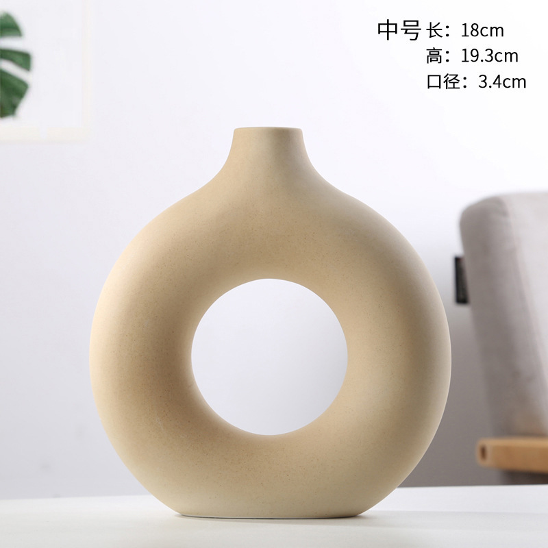 Cercle beige moyen