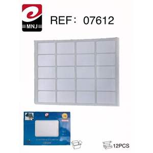 Etichette adesive Mnj, 12 fogli bianchi a griglia per etichettatura e imballaggio - Product Image 2