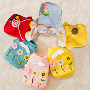 Vêtements de printemps pour animaux, 5 pièces, <span class=keywords><strong>pull</strong></span>, vêtements de vacances, chats de dessin animé mignons, jambes - Product Image 6