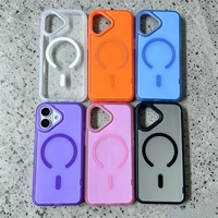 Coque de téléphone magnétique 2-en-1 en TPU et PC avec plaque transparente remplaçable pour iPhone 17 16 15 Pro Max – Dos modulaire interchangeable et personnalisable