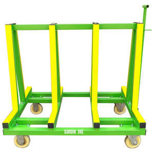 באיכות גבוהה תכליתי אחסון מדף זכוכית מדף אחסון מסגרת עגלת לעץ, פלדה או אלומיניום - Product Image 2