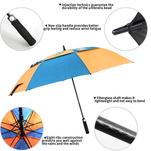 Professional Large Rainy Days With Double Canopy Design 68 Inch <b>Windproof</b> Golf <b>Umbrella</b> for Outdoor Sports Golf Tournaments - Product Image 6