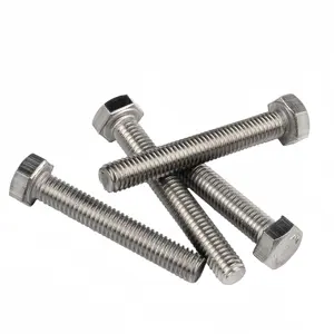 Tornillos de cabeza hexagonal din933, Tuercas de acero inoxidable de alta calidad, pernos A2 A4