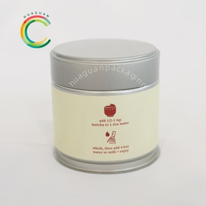 Tùy Chỉnh Sticker Độ Ẩm Bằng Chứng Cấp Thực Phẩm Kim Loại Trà 30G 60*60Mm 40G 60*68Mm Vòng Sang Trọng Kín Lỏng Trà Tin Có Thể Bao Bì - Product Image 2