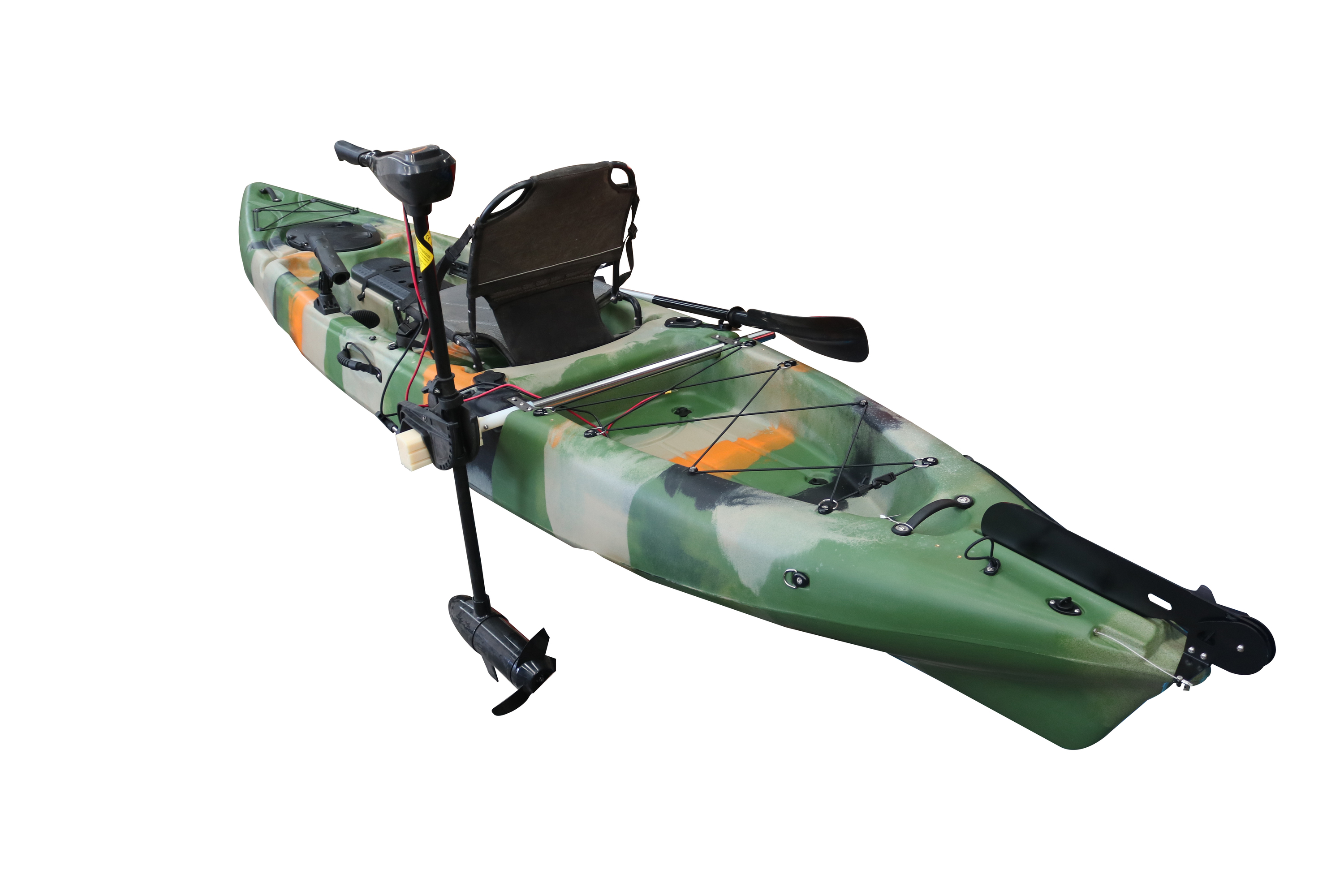 Moteur De Pêche électrique 32 LBS – 8 Vitesses (5 AV / 3 AR) – Tige Télescopique, Usage Eau Salée – Idéal Pour Kayaks Et Bateaux Gonflables