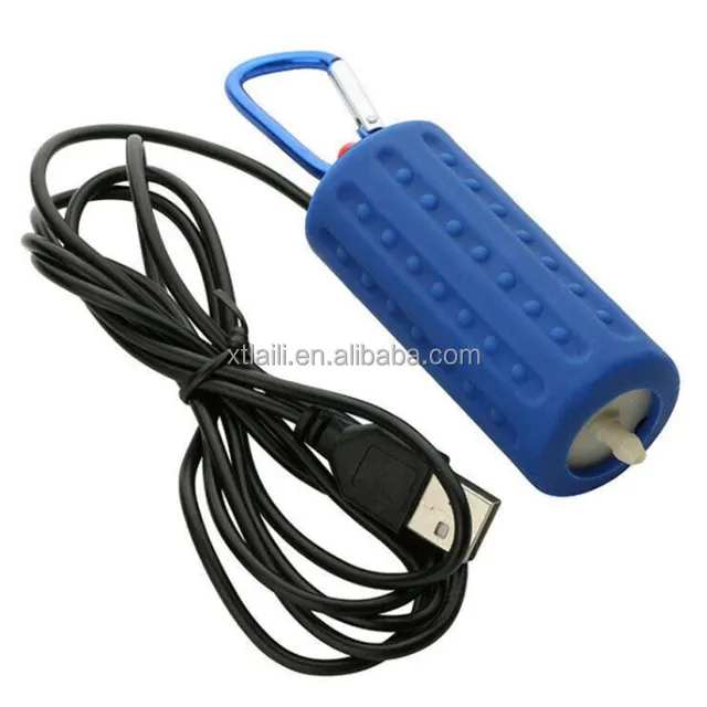 Usb Fish Zuurstof Luchtpomp Aquarium Ultrastille Zuurstof Pomp Voor Fish Tank Met Opknoping Gesp En Terugslagklep-blauw Product