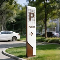 Signalétique directionnelle personnalisée en aluminium pour centres commerciaux, hôtels, bureaux, aéroports, parcs, bâtiments commerciaux, hôpitaux, IP65