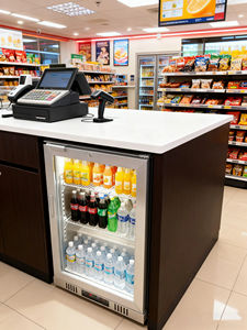 Nuelead NE-100CS 108L Haute Efficacité Faible Bruit En Acier Inoxydable Affichage Numérique Cocktail Station Refroidisseur Arrière Bar Réfrigérateur - Product Image 5