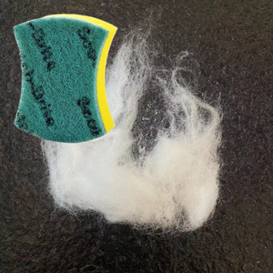Fibre de polyamide Nylon 66 15D/17dtex*40~55mm, ondulée, semi-terne, vierge, brute, pour le filage de tampons à récurer en éponge propre - Product Image 1