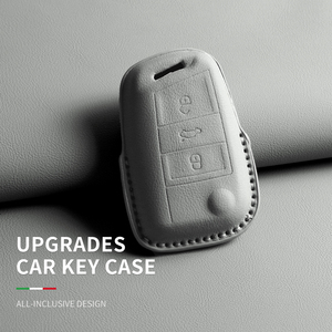 Custodia Protettiva in Pelle per Chiavi <span class=keywords><strong>Volkswagen</strong></span> Polo Magotan Passat CC Sagitar Tharu Tayron Tiguan L T-Roc - Protezione Premium per Chiavi - Product Image 3