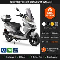 Nouveau Scooter à Essence 50CC Refroidi par Air pour Adultes Euro 5, Vitesse Maximale de 45 km/h (Modèle 2026)