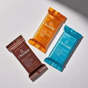 Papel de aluminio impreso personalizado 3 sello lateral bolsita hongo piruleta embalaje comestible Ziplock Mylar barra de chocolate bolsa - Product Image 2