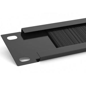 Panneau de gestion des câbles de 19 pouces 1U avec brosse pour armoires réseau - Product Image 4