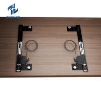 Système de glissière télescopique dissimulé pour porte coulissante de cuisine, quincaillerie de rail pivotant, glissière de tiroir escamotable