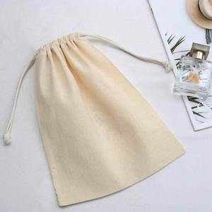 Pochette en coton réutilisable imprimée sur mesure, sac à cordon en lin, sac de rangement anti-poussière tendance, sac cadeau, sac de voyage, sac à linge - Product Image 3