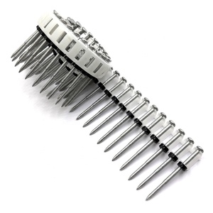 Clous à tête plate en plastique à 0 degré avec rondelle, mécaniques, galvanisés, à tige lisse - Product Image 2