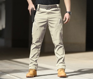 <span class=keywords><strong>Pantaloni</strong></span> tattici Casual da uomo stile europeo americano Super resistente all'usura Hot-seller per attività all'aperto vita piatta pettinata - Product Image 2