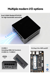 SEEKMINI มินิพีซีสำหรับธุรกิจขนาดเล็ก รุ่นใหม่ 7 H255 8-Core 96GB DDR5 GDDR5 SSD 11 ประสิทธิภาพสูง PH090X ประมวลผลประสิทธิภาพสูง - Product Image 5