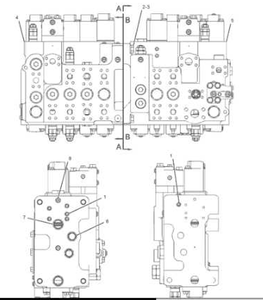 อะไหล่รถขุด 345C วาล์วควบคุมหลัก 3237735 เหล็กอัลลอย สำหรับ - ยี่ห้อ HongWang - Product Image 1