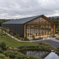 Structure en acier moderne pour sites sportifs commerciaux, avec bardage isolant, pour entrepôts métalliques, bureaux, points de vente et ateliers (vente en gros)