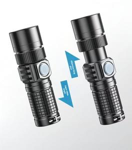 Mini lampe torche super brillante Haute puissance Haute luminosité Étanche LED d'urgence Camping <span class=keywords><strong>Zooma</strong></span> Rechargeable EDC Mini lampe de poche - Product Image 3