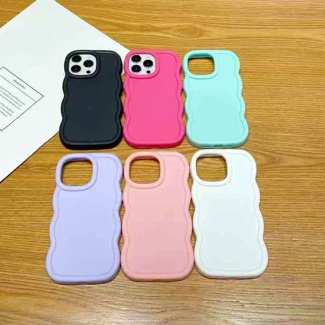 Lichicase Flexible TPU Scalloped-edged Matte Back Plate Phone Shell for OPPO A5 A5X A5 Pro Protective Case