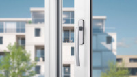 Design moderne, verre trempé insonorisé personnalisé, simple vitrage, extérieur en alliage d'aluminium, coupe-vent horizontal, rupture thermique