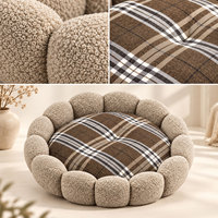 Canapé-lit orthopédique moderne et écologique pour chiens, chats et petits animaux, avec mousse à mémoire de forme, réglage automatique et boîte de rangement amovible.