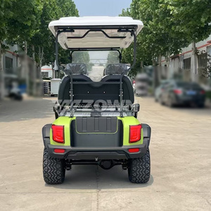 Carrito de Golf Eléctrico de 6 Plazas de Alta Resistencia, Batería de Litio de 72V, Estructura Resistente, Neumáticos Grandes, Carrito de Golf Todoterreno para Granja, Caza y Parque - Product Image 2