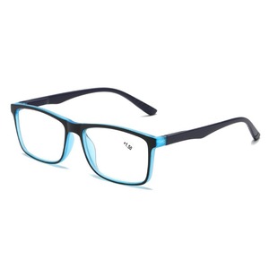 Two Tone Rectangle Reading <strong>Glasses</strong> Lightweight TR90 Eyeglasses HD Clear Lens Comfort <strong>Readers</strong> for <strong>Men</strong> Women Daily Reading - Product Image 4