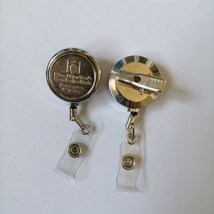Custom Logo Intrekbare Heavy-Duty Staaldraad Metalen Sleutelrol Sleutelhanger Voor Id-Houder En Sleutel - Product Image 2
