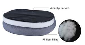 Moderne Nidification Chat Chien Lit Durable Lapin Fourrure Couverture En Peluche Apaisant Entraîneur Amovible Solide Motif Hiver Saison Mode Carton - Product Image 4