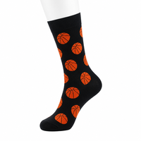 Chaussettes de sport mi-mollet respirantes en coton, à motifs, pour hommes et femmes, idéales pour le basketball, le football et le baseball