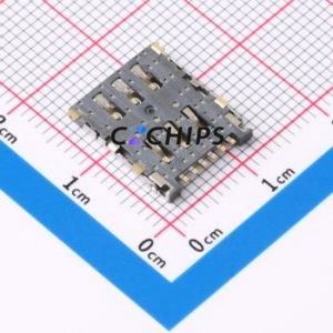 HX NANO SIM XG6P H1.35 SIM Card Connector SMD Connector Flip Cover Type Nano SIM Card Card Holder 1.35mm - Product Image 2