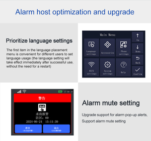 Système d'alarme de sécurité pour la maison, boutique, préprogrammé, appel automatique mobile, notification sur smartphone, antivol, GSM, WiFi, application Tuya, contrôle à distance - Product Image 6