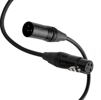 Câble de connexion professionnel XLR 3 broches pour caméra, blindage tressé, faible bruit, vente chaude en usine