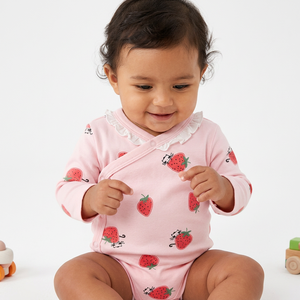 Été manches courtes en gros personnalisé 100% bio interlock coton bébé vêtements barboteuse fabricant inde vente en ligne - Product Image 1